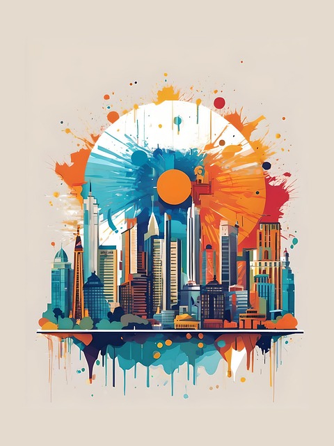 Free Colorfull Buildings vector and picture