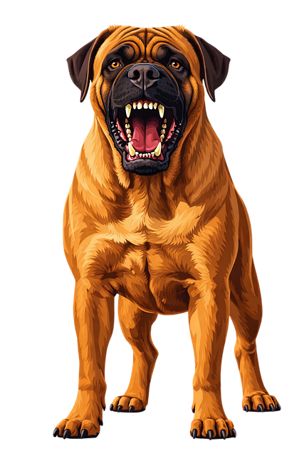 Free bullmastiff mastiff dog guard dog vector