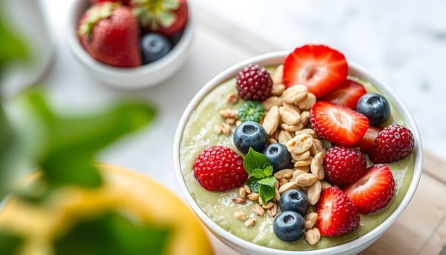 smoothie, juice, smoothies, drink, bowl, healthy, food, oatmeal, breakfast, salad, eat, dish, diet, fresh, delicious, cereal, strawberry, fruit, raspberries, vitamins, blueberry, strawberries, raspberry, blackberries, ai generated