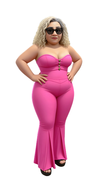Free Pink Woman ai generated image and illustration