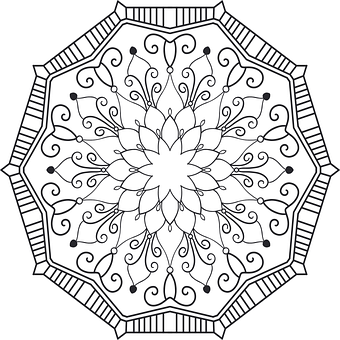 Mandala, Mønster, Stykke, Tegning