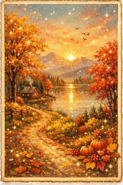 Free autumn fall halloween illustration