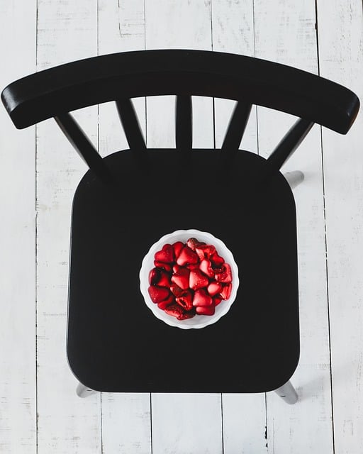 Free Black Chair Hearts photo and picture