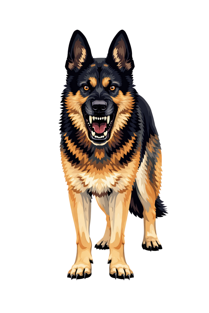 Download German Shepherd, Aggressive Dog, Guard Dog. Royalty-Free ...