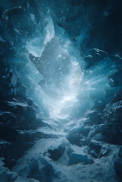 Free ice cave snow illustration