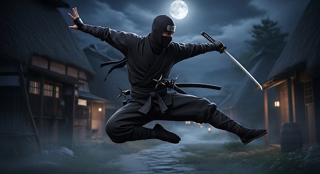 Free Ninja Warrior illustration and picture