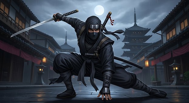 Free Ninja Warrior illustration and picture