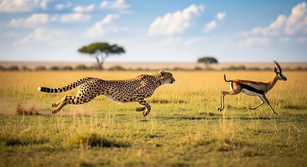 Free Cheetah Antelope illustration and picture
