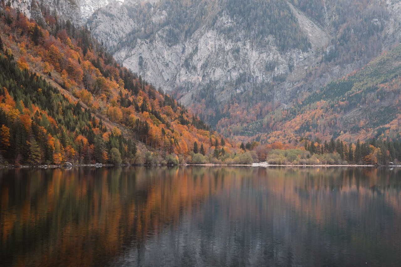 Serene Lake Autumn Colors Mountain - Free photo on Pixabay