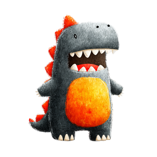 Free dinosaur creation monster illustration