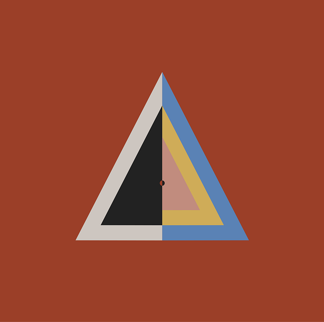 Free abstract art triangle vector