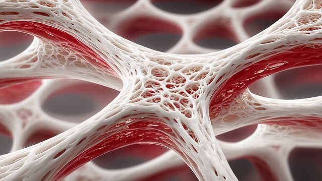 Free bone spongy tissue illustration