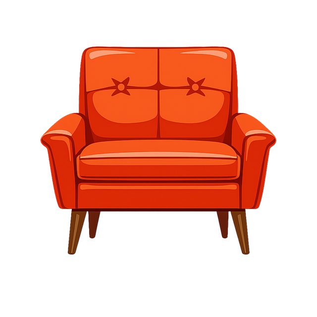 Free red armchair vintage armchair modern lounge chair vector