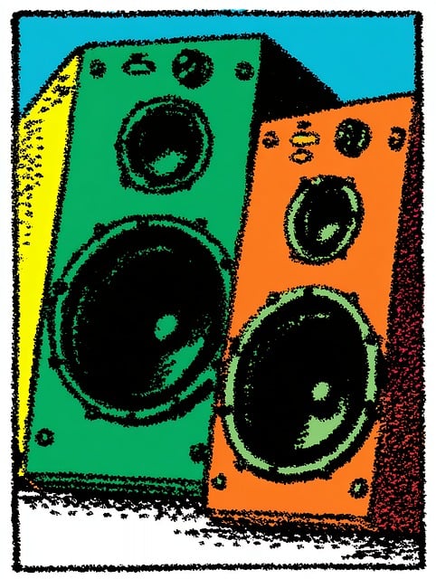 Free speaker audio sound illustration