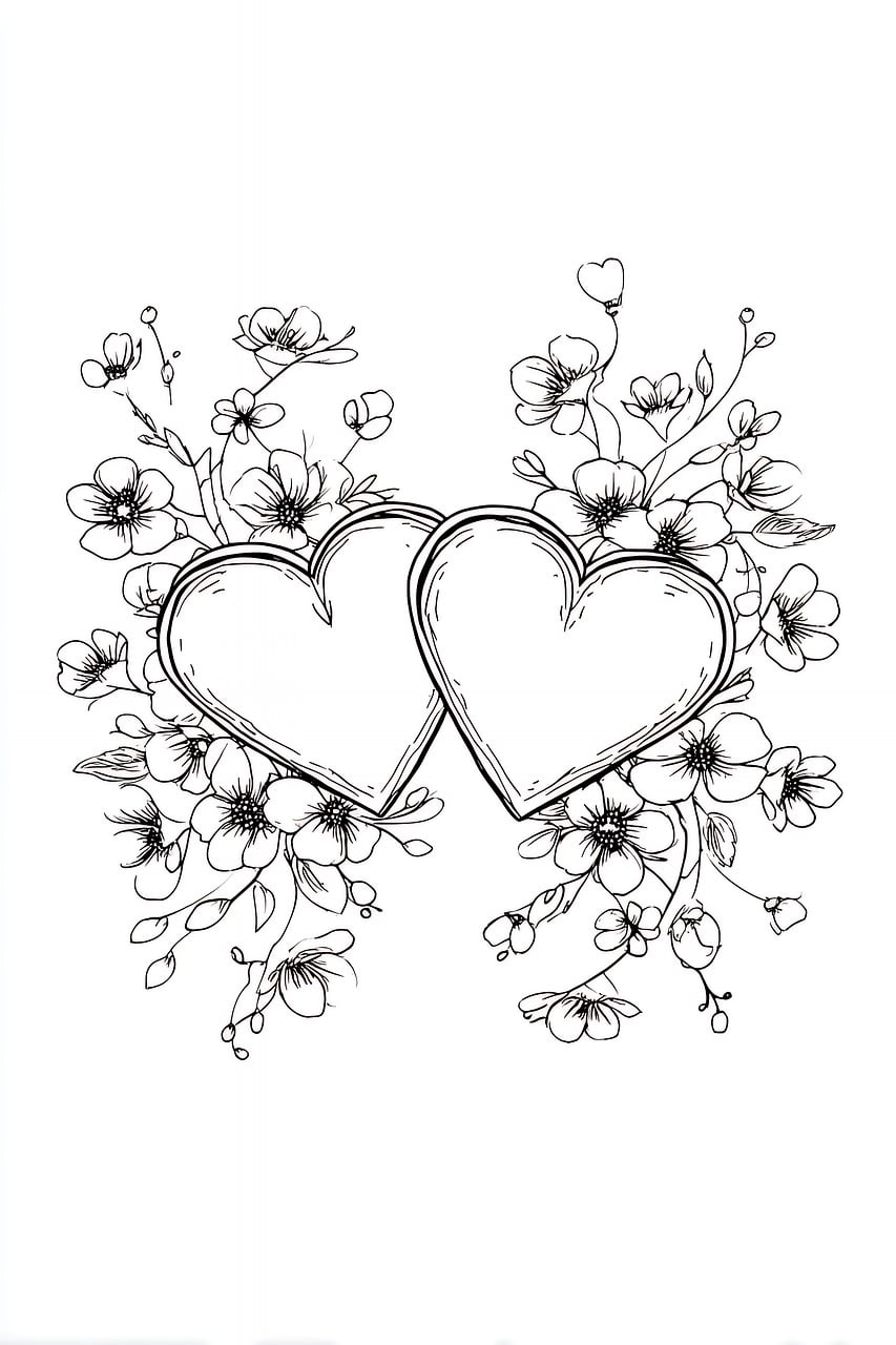 Download Heart, Love, Floral. Royalty-Free Stock Illustration Image ...