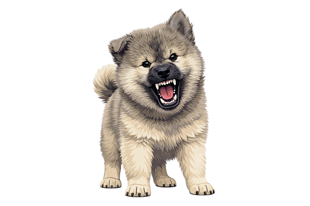 Free dog puppy fluffy dog illustration