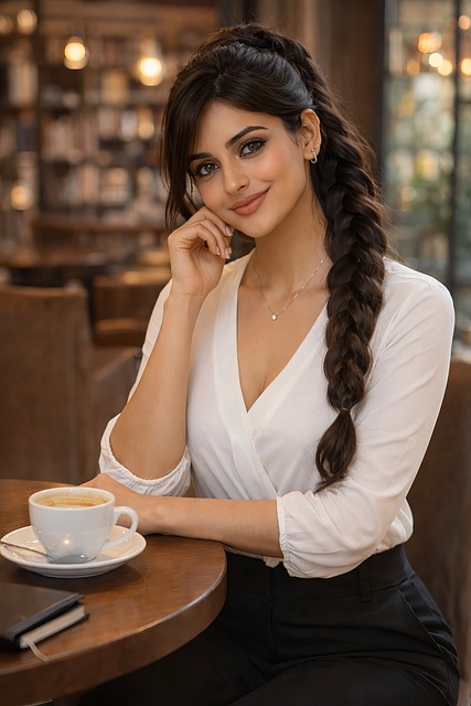 Free cafe lifestyle portrait restaurant photoshoot coffee with heart art illustration