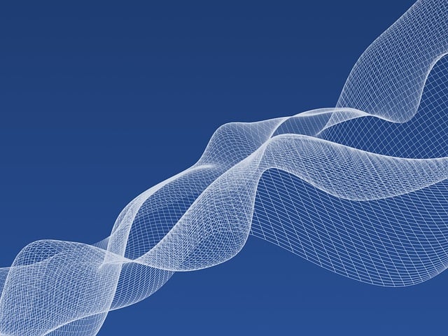 Free network abstract blue illustration