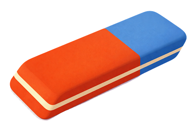 Free eraser rubber eraser stationery vector