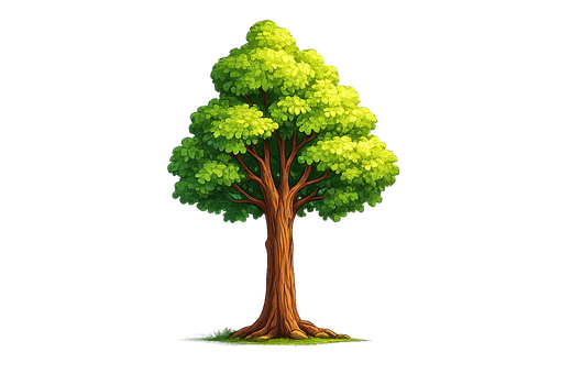 Free Tree Sprite Sheet Nature Game Art illustration and picture