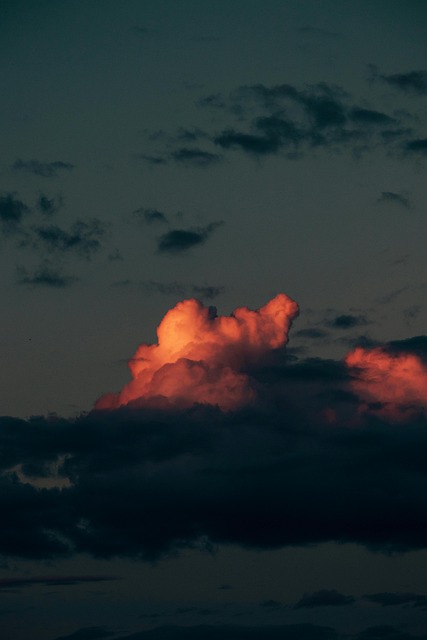 Skyer, Himmel, Landskap, Solnedgang