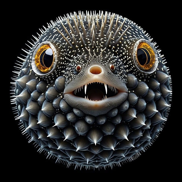 Free Pufferfish Macro Photography illustration and picture
