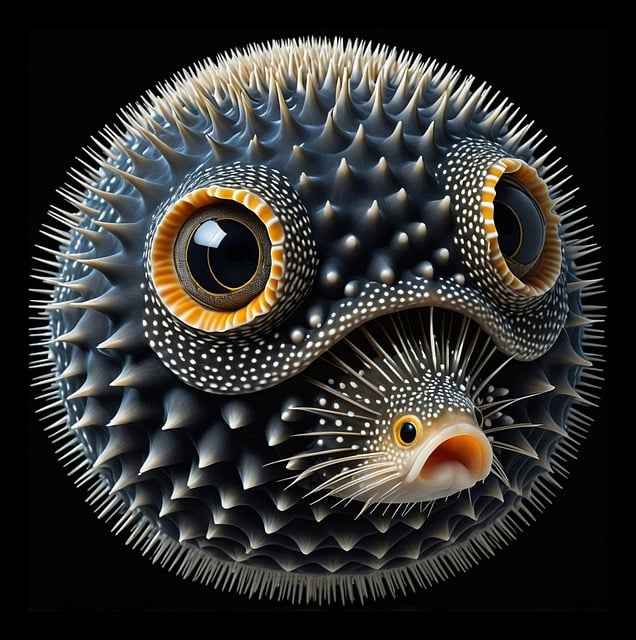 Free Fish Ball Pufferfish illustration and picture