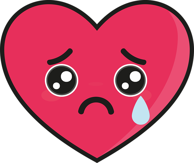 Free broken heart sadness love vector
