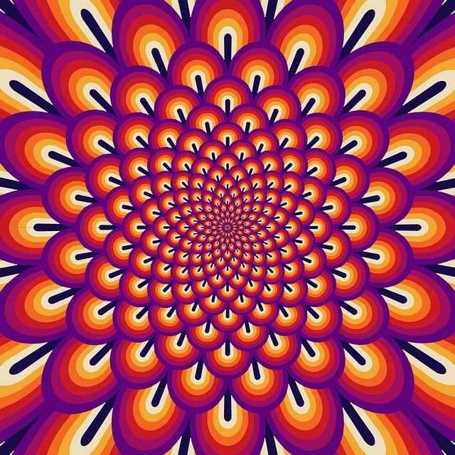 Free mandala nature bloom illustration