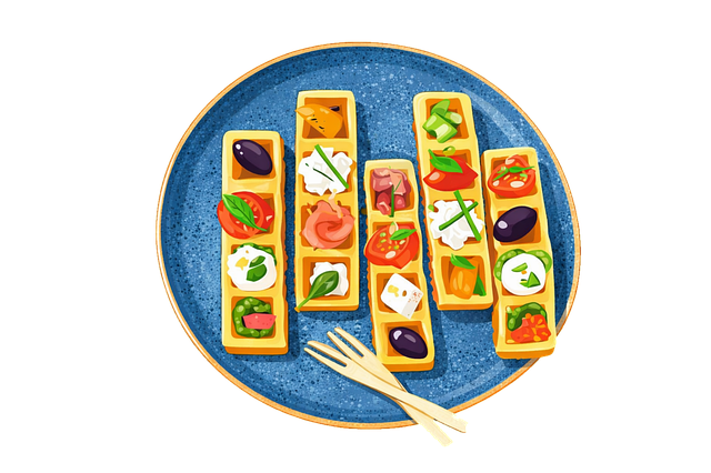 Free waffle finger food gourmet food vector