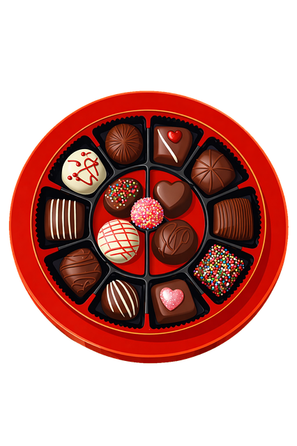 Free chocolate assortment chocolate pralines gourmet chocolates vector