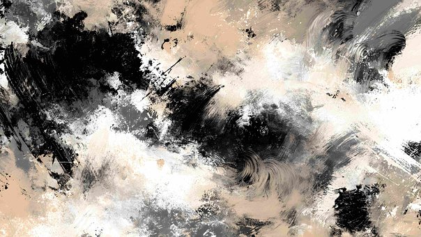Free Abstract Art Black White Beige illustration and picture