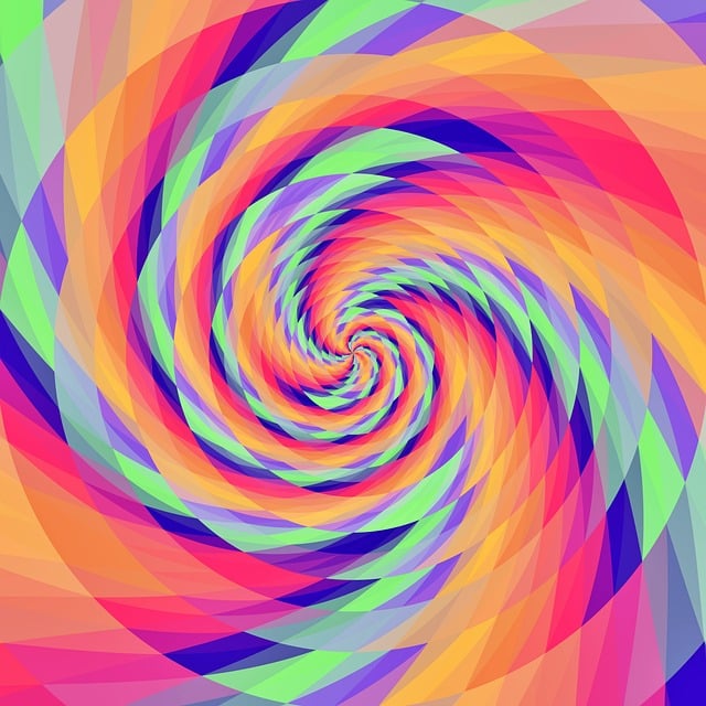 Free psychedelic colorful hippie illustration