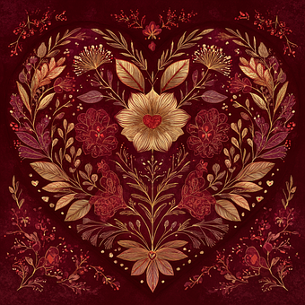 Free Red Leaves illustration and picture