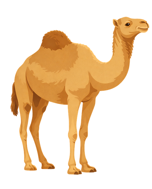 Free camel dromedary desert animal illustration