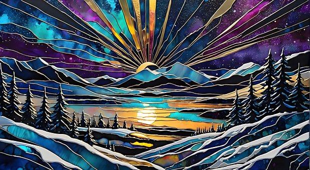Free Sunrise Water illustration and picture
