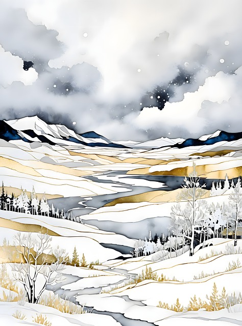 Free Snow Low Sky illustration and picture