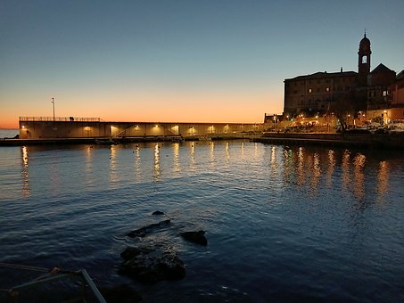 Genova, Nerver, Italien, Europa, Hav