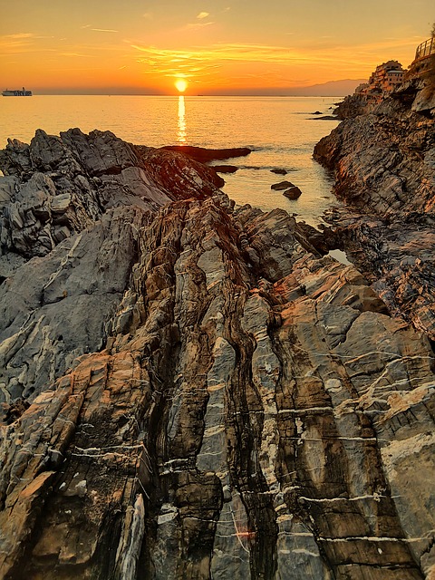 Genova, Nerver, Italien, Europa, Hav