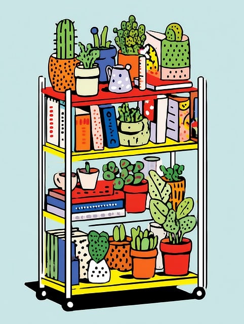 Estante, Natureza, Livro, Planta