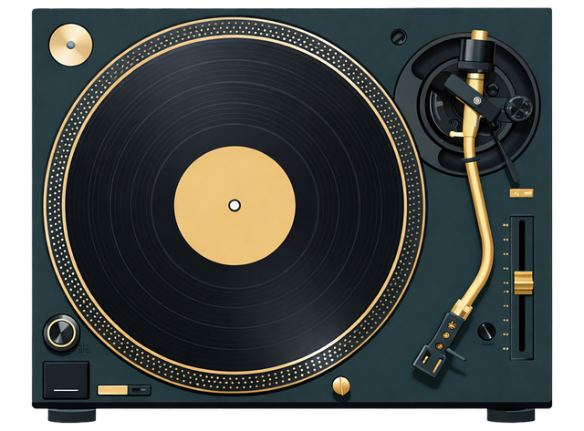 Free vinyl turntable record player vinyl record illustration