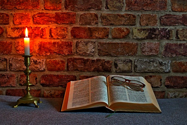 Free Candle Bible photo and picture