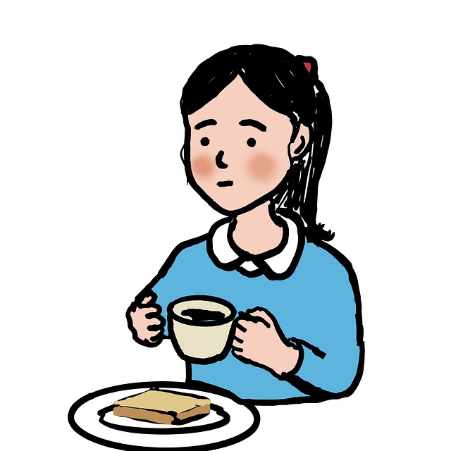 Free drink coffee coffee bread illustration
