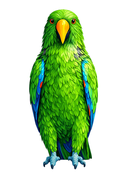 Free green parrot tropical bird exotic bird vector