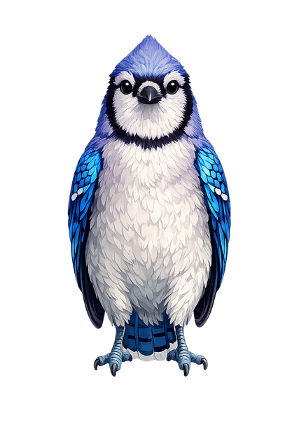 Jay Azul, Retrato De Pássaro