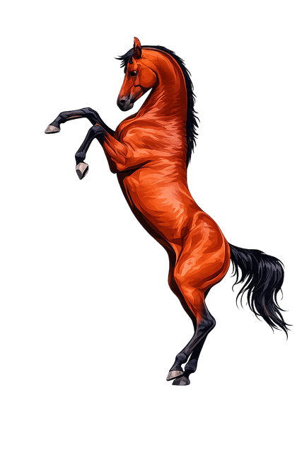 Free stallion power animal freedom symbol vector