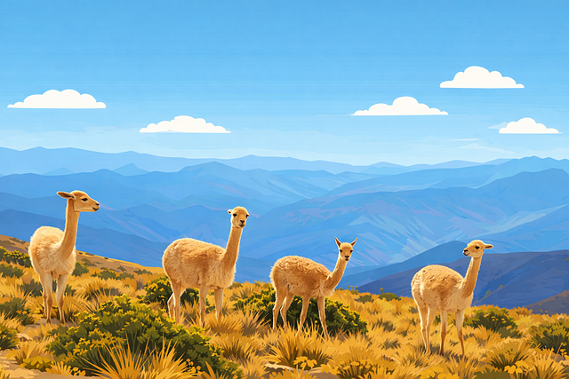 Free unesco landscape world heritage andean culture vector