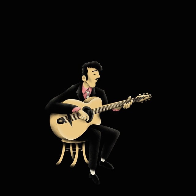 Mann, Gitarist, Gitar, Akustisk, Musikk