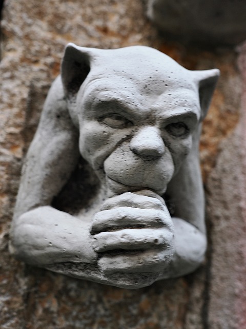 Dämon, Teufel, Monster, Skulptur