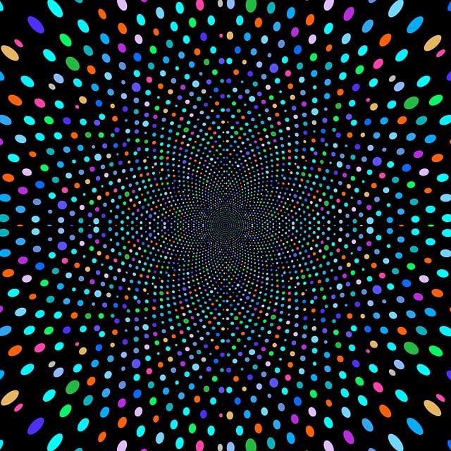 Punkte, Muster, Kreise, Psychedelisch